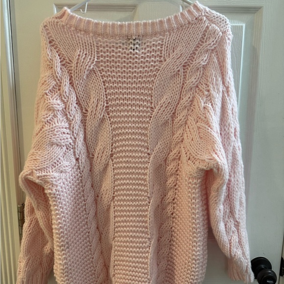 Pink Cable Knit Sweater - Picture 3 of 3